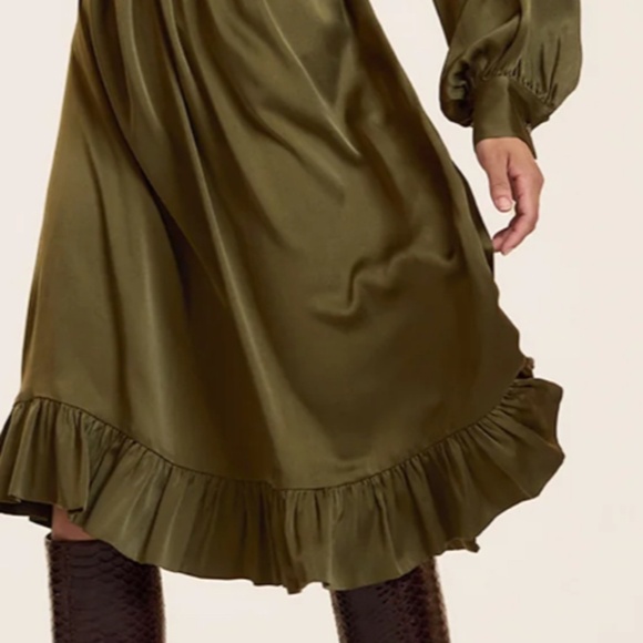 Cynthia Rowley Monroe Silk Charmeuse Dress - Picture 2 of 6